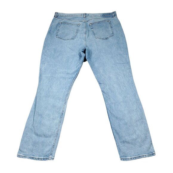 Abercrombie Curve Love 90s Slim Straight Ultra High Rise Jeans Blue Size 20 35 - Picture 2 of 7